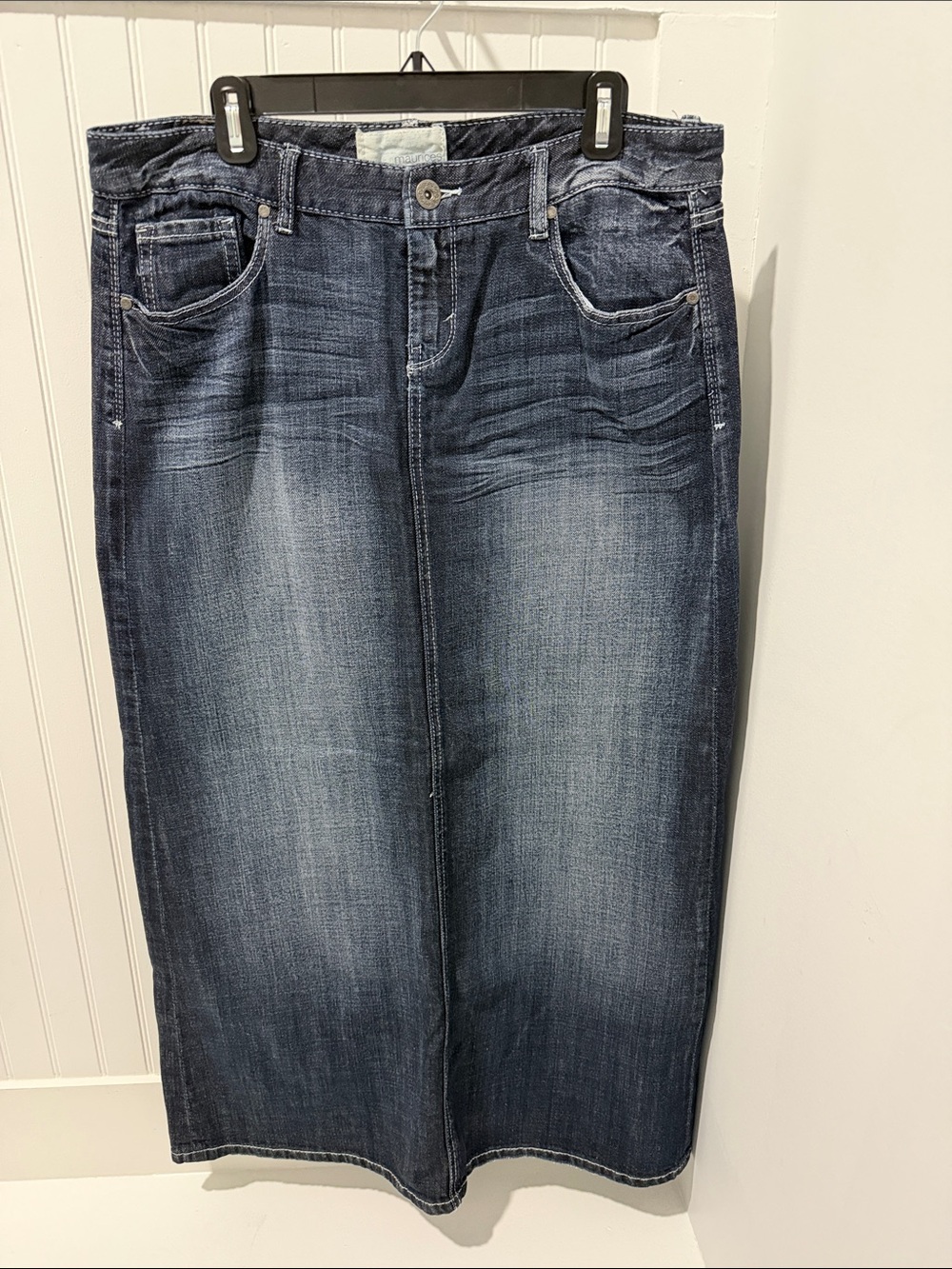 Maurice’s Classic Dark Wash Women’s Denim Skirt. Size 11/12